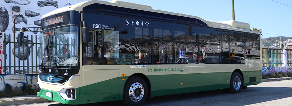 ¡Ya están circulando por Valparaíso los primeros buses eléctricos!